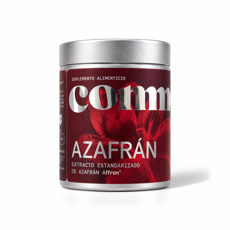 Frasco de Azafrán Affron® 28 mg en cápsulas Commons