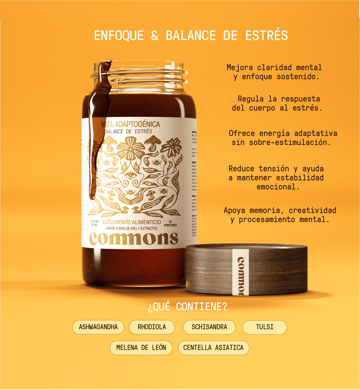 Miel Balance de estrés & enfoque