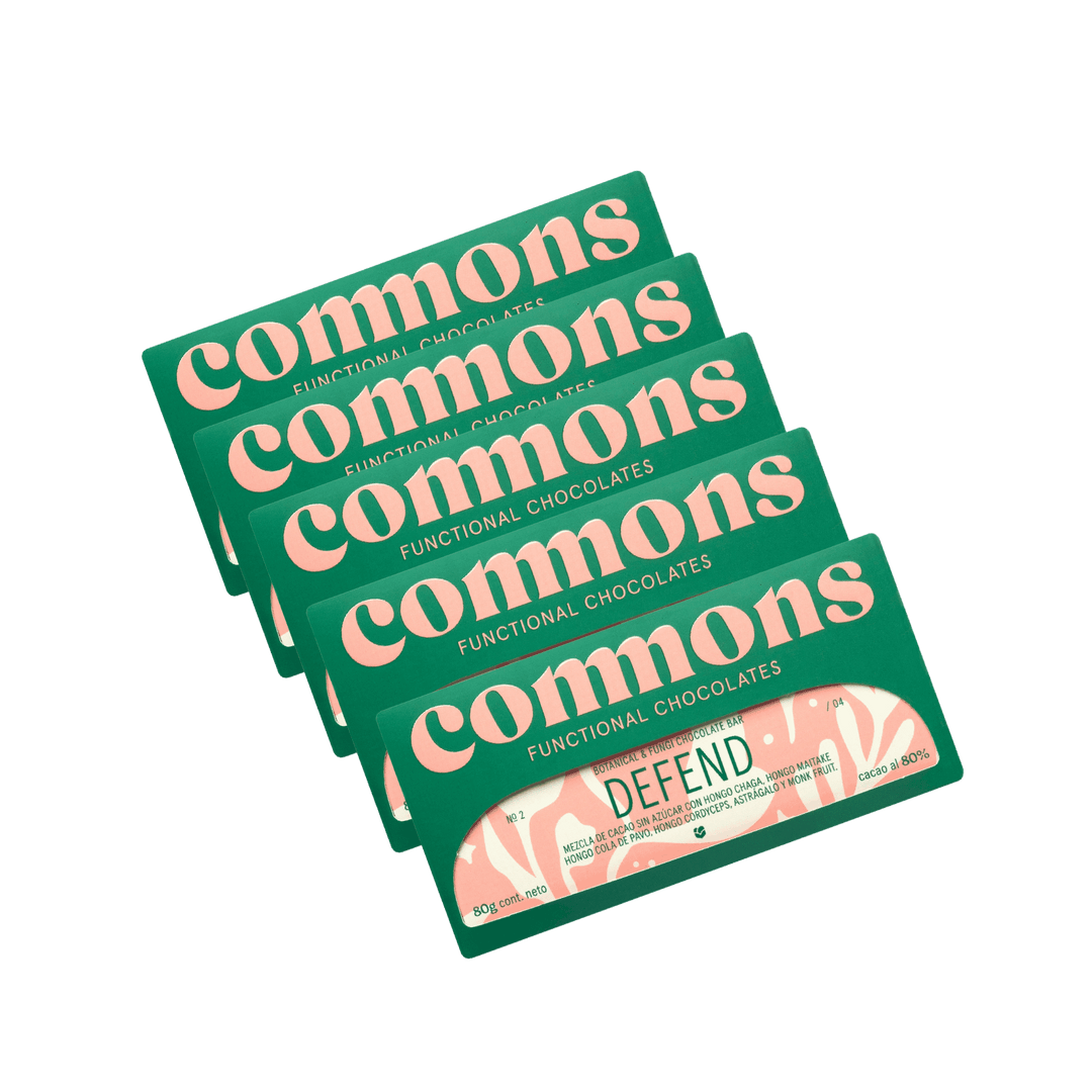 5-Pack de chocolates Defend – Commons